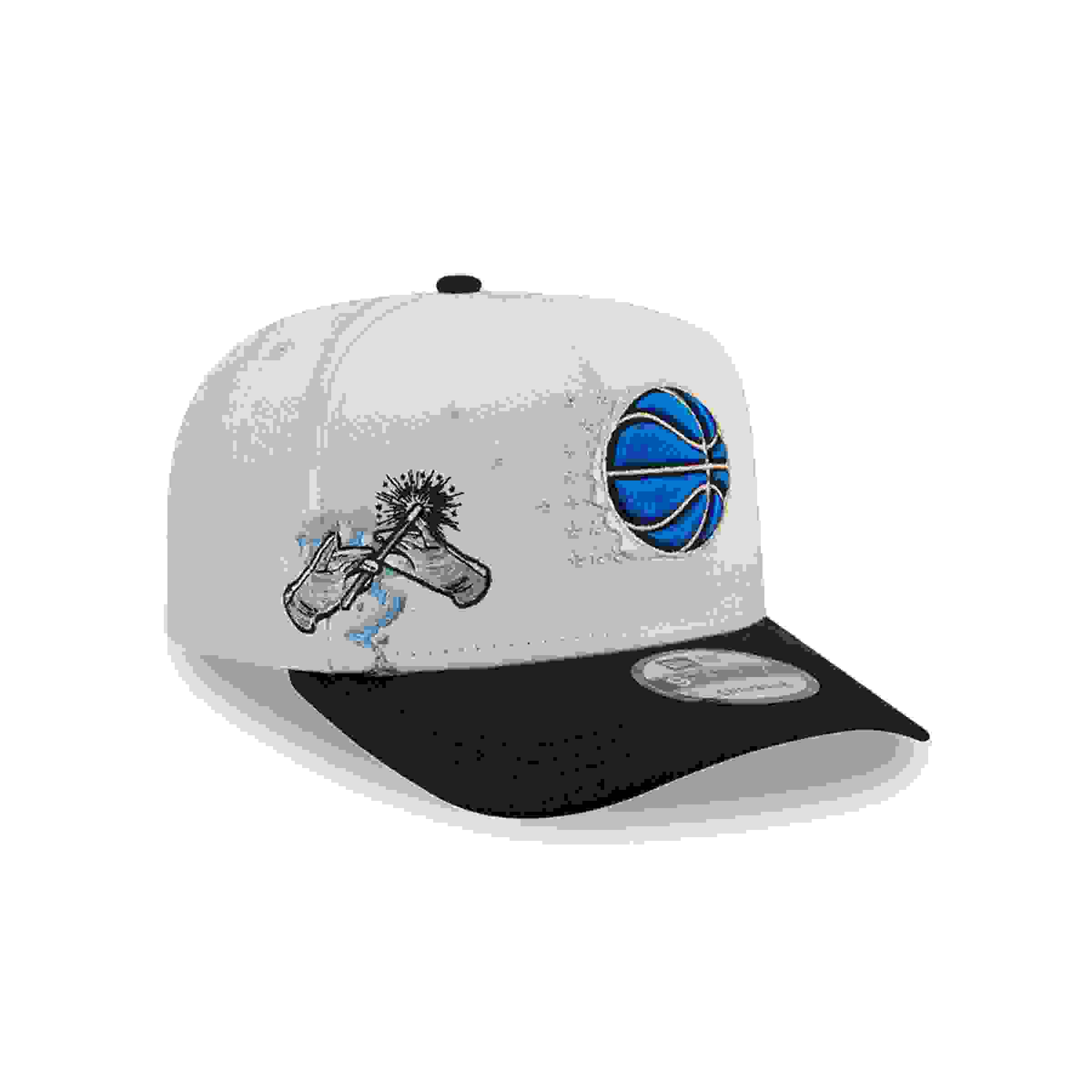 New Era Orlando Magic 9FIFTY A-Frame Hardwood Classic Cream/Black Snapback Hat